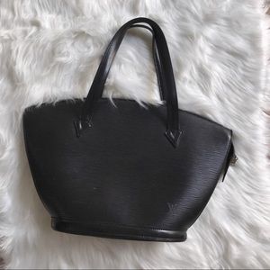 ⚡️HP2X⚡️Louis Vuitton Black Saint Jacques Purse
